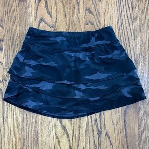 Athleta Black Camouflage Mini Skirt